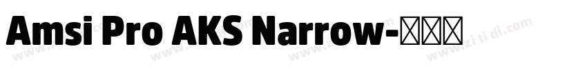 Amsi Pro AKS Narrow字体转换 Amsi Pro AKS Narrow字体转换